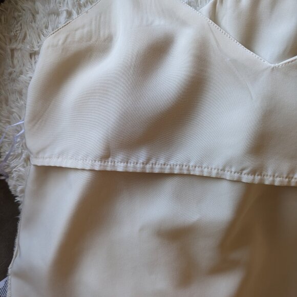 Jacqueline DeYong JDY Anabel strappy back detail cami top in cream EU 34/UK6/US2 - Picture 11 of 11